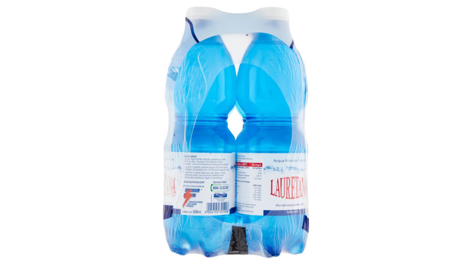 Lauretana Acqua Minerale Naturale 6 X 500 Ml