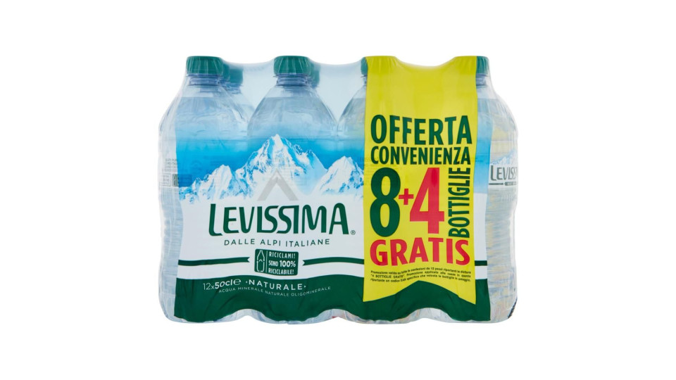 Levissima Pet 8+4x50cl - Naturale