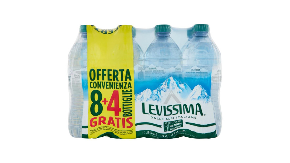 Levissima Pet 8+4x50cl - Naturale