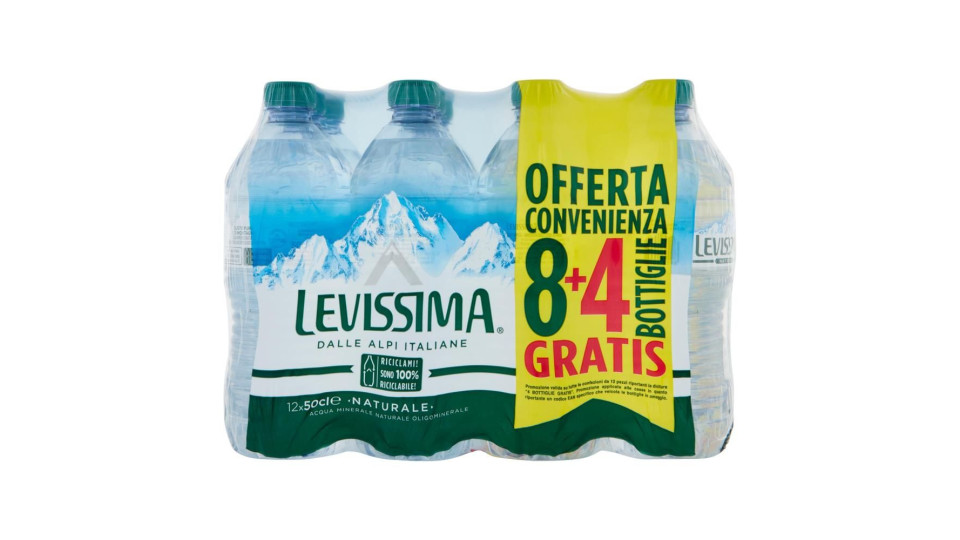 Levissima Pet 8+4x50cl - Naturale