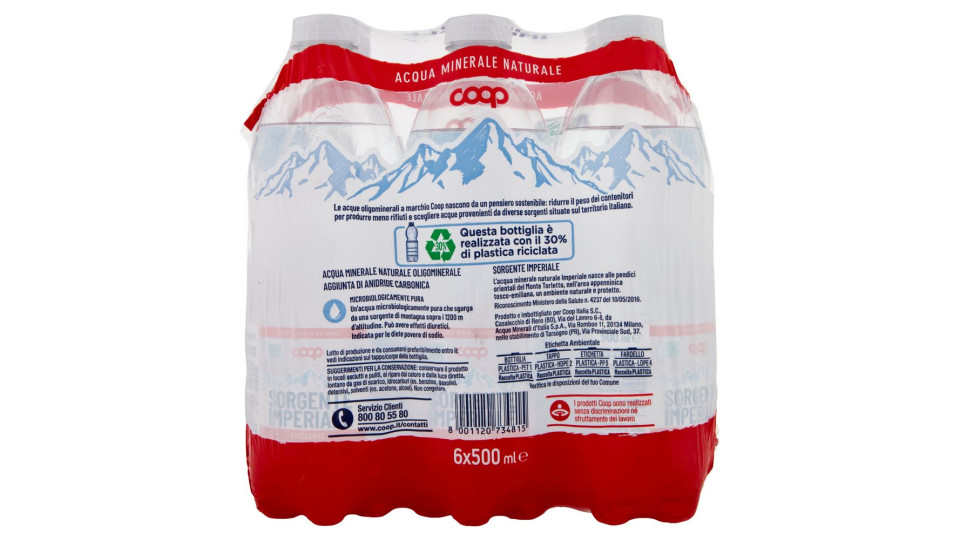 Sorgente Imperiale Frizzante 6 X 500 Ml