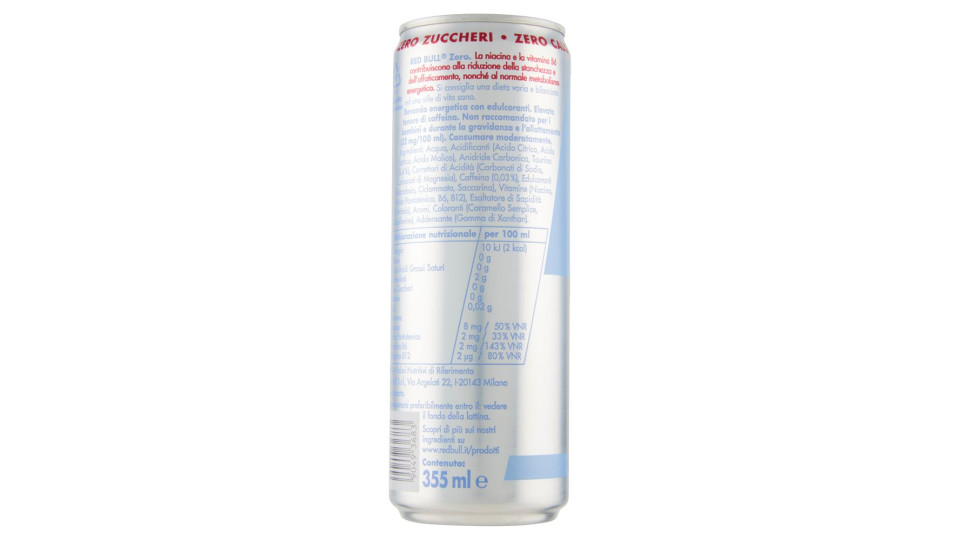 Red Bull Energy Drink, Zero Calorie, 355 Ml
