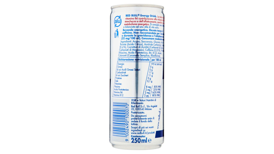 Red Bull Energy Drink, 250 Ml