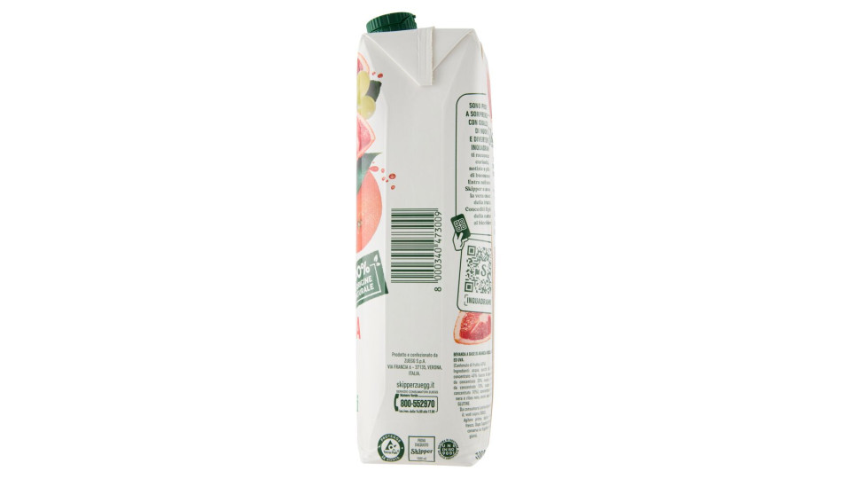 Zuegg Skipper Arancia Rossa Senza Zuccheri Aggiunti 3 X 330 Ml