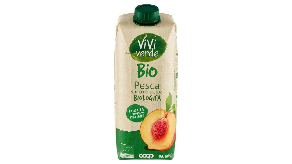Pesca Succo E Polpa Biologica 750 Ml