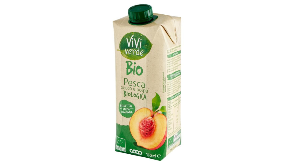 Pesca Succo E Polpa Biologica 750 Ml