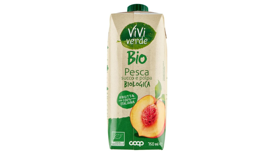 Pesca Succo E Polpa Biologica 750 Ml