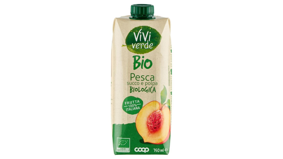 Pesca Succo E Polpa Biologica 750 Ml