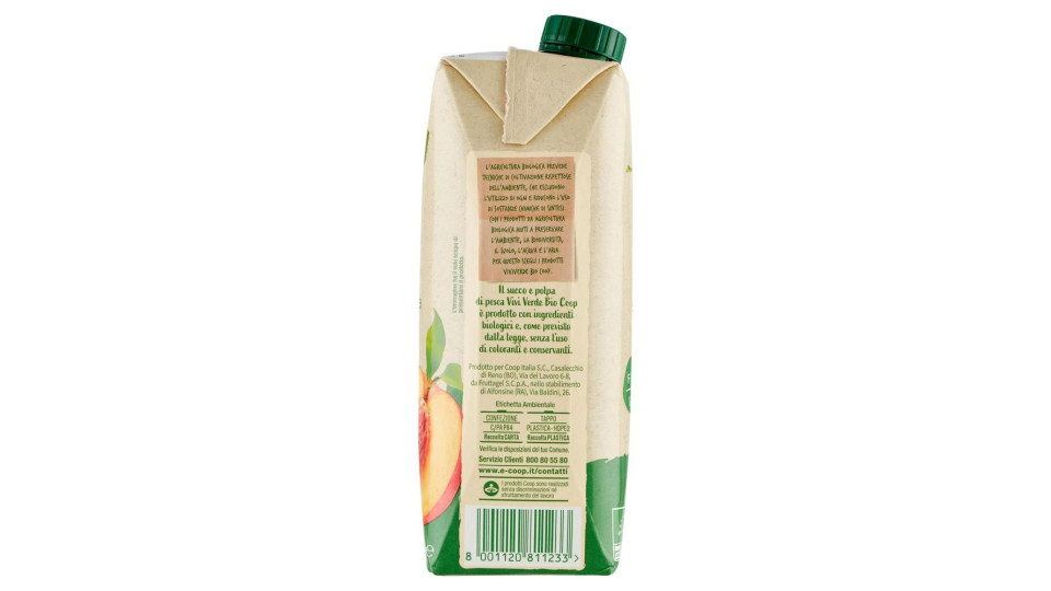 Pesca Succo E Polpa Biologica 750 Ml