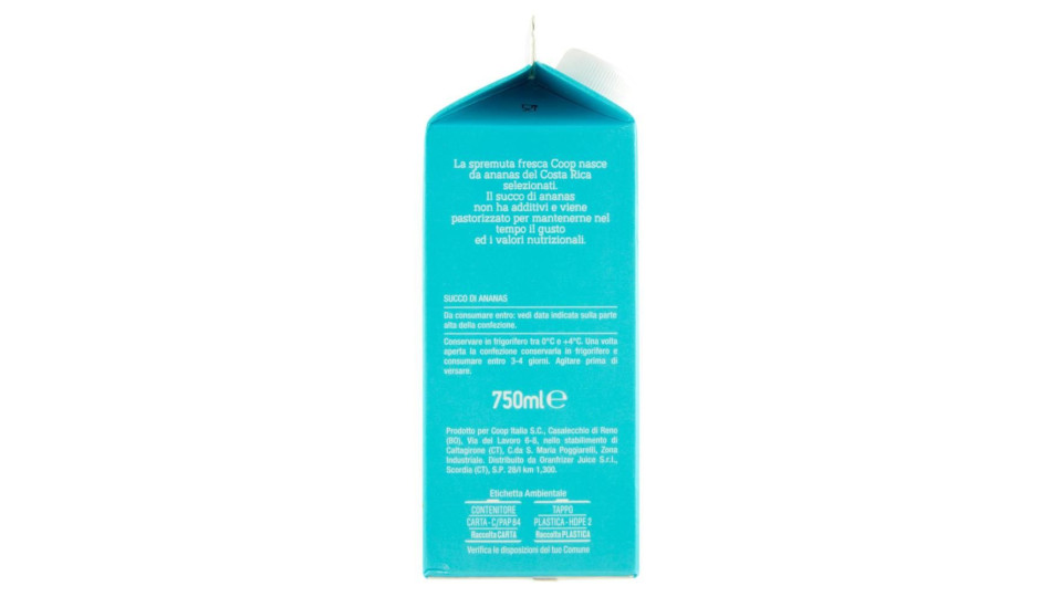 Spremuta 100% Ananas 750 Ml