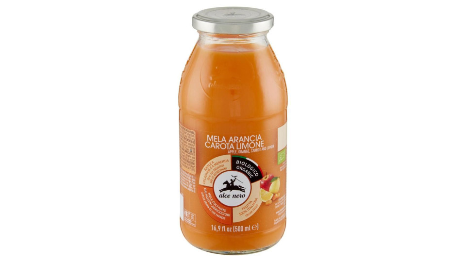 Alce Nero Mela Arancia Carota Limone 500 Ml
