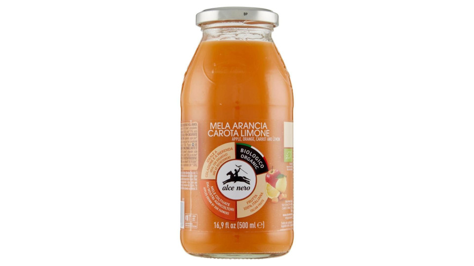 Alce Nero Mela Arancia Carota Limone 500 Ml