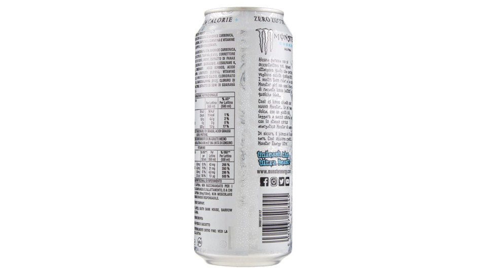 Monster Ultra White Lattina Da 500ml