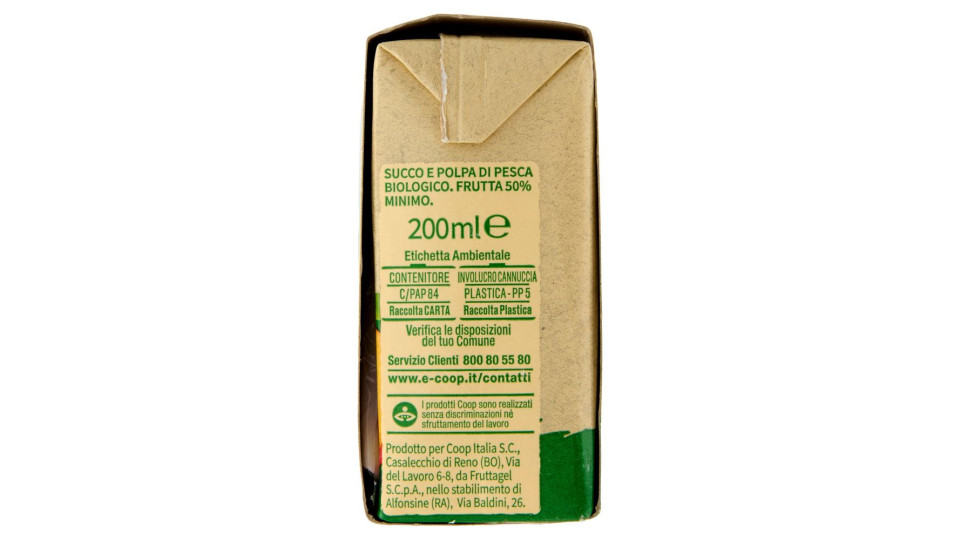 Succo E Polpa Pesca Biologica 3 X 200 Ml