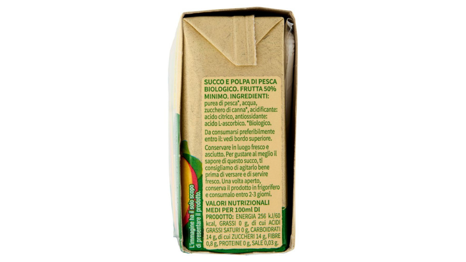 Succo E Polpa Pesca Biologica 3 X 200 Ml