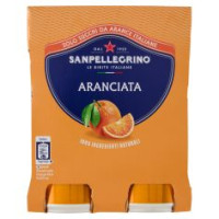 Bibite Sanpellegrino, Bevanda Gassata, Aranciata, Lattina - 4 X330ml