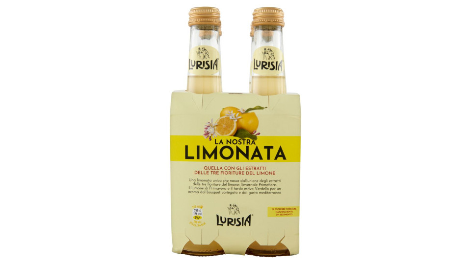 Lurisia La Nostra Limonata Confezione 4 X 275 Ml