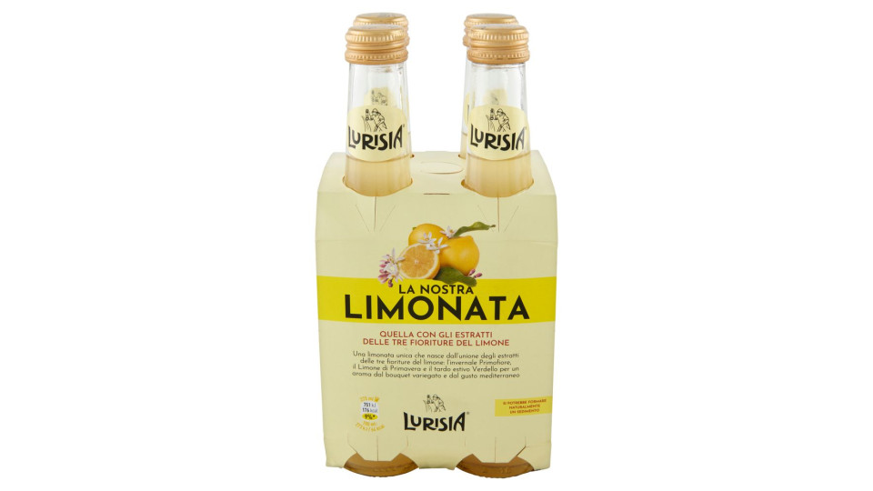 Lurisia La Nostra Limonata Confezione 4 X 275 Ml