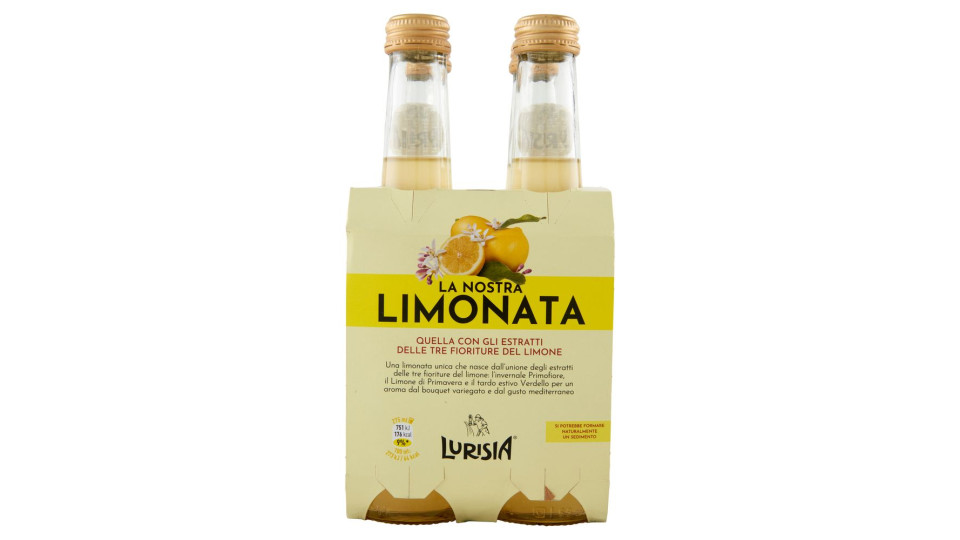 Lurisia La Nostra Limonata Confezione 4 X 275 Ml
