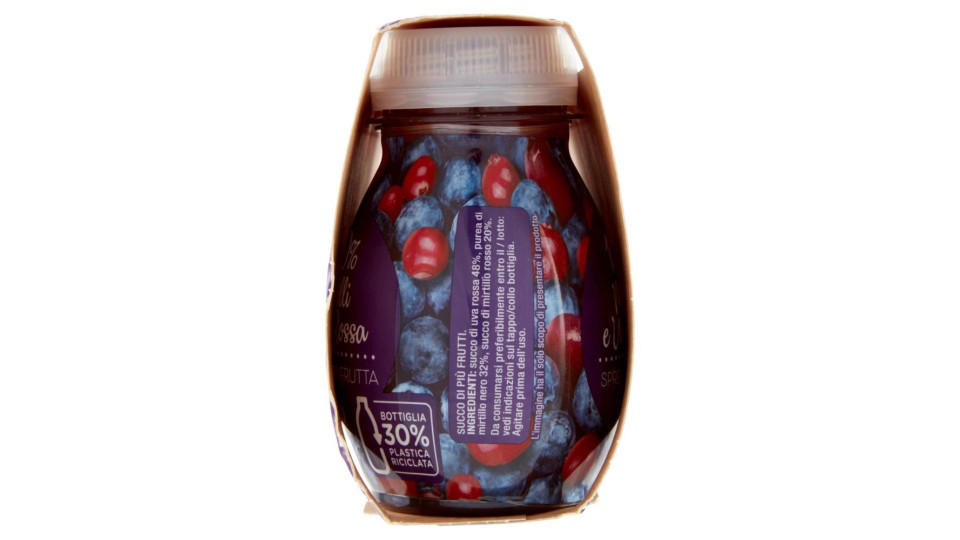 100% Mirtilli E Uva Rossa Spremuta Di Frutta 3 X 125 Ml