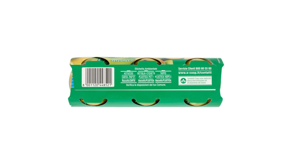 100% Mela, Limone E Zenzero Spremuta Di Frutta 3 X 125 Ml
