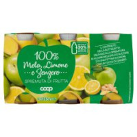 100% Mela, Limone E Zenzero Spremuta Di Frutta 3 X 125 Ml