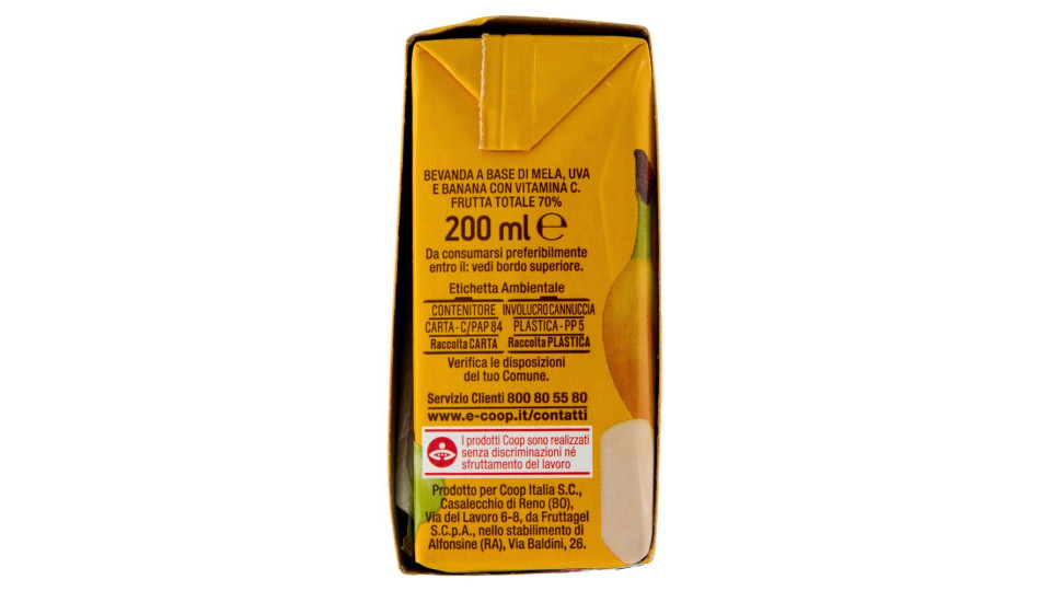 Bevanda Mela E Banana Senza Zuccheri Aggiunti 3 X 200 Ml
