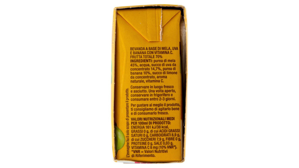 Bevanda Mela E Banana Senza Zuccheri Aggiunti 3 X 200 Ml