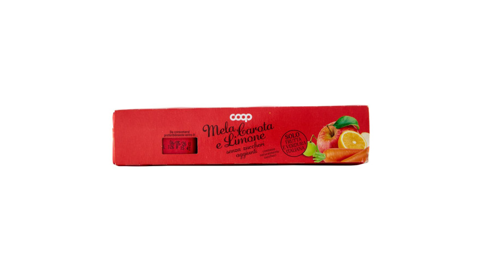 Bevanda Mela, Carota E Limone Senza Zuccheri Aggiunti 3 X 200 Ml