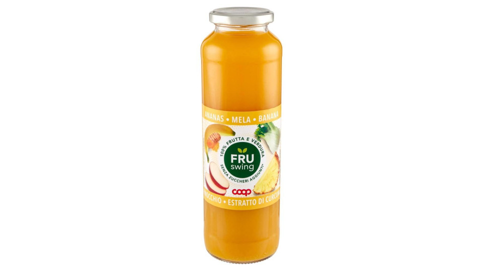 Fru Swing Ananas - Mela - Banana - Finocchio - Estratto Di Curcuma 690 Ml