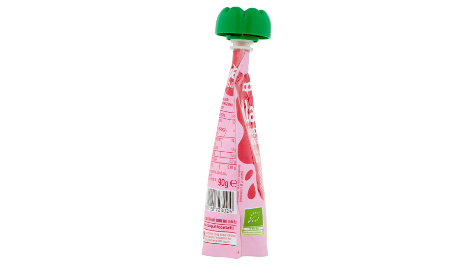 Frullato Mela Fragola E Banana Da Agricoltura Biologica 90 G