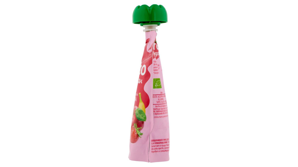 Frullato Mela Fragola E Banana Da Agricoltura Biologica 90 G
