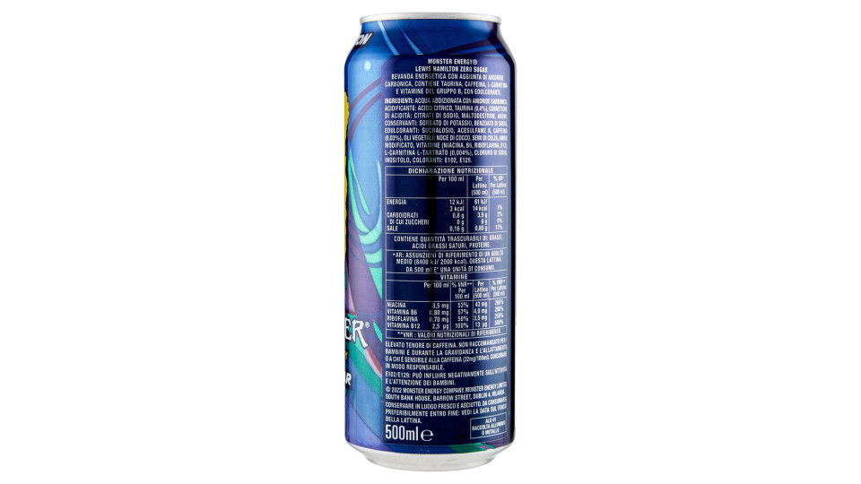 Monster Energy Lewis Hamilton Zero Sugar  500 Ml