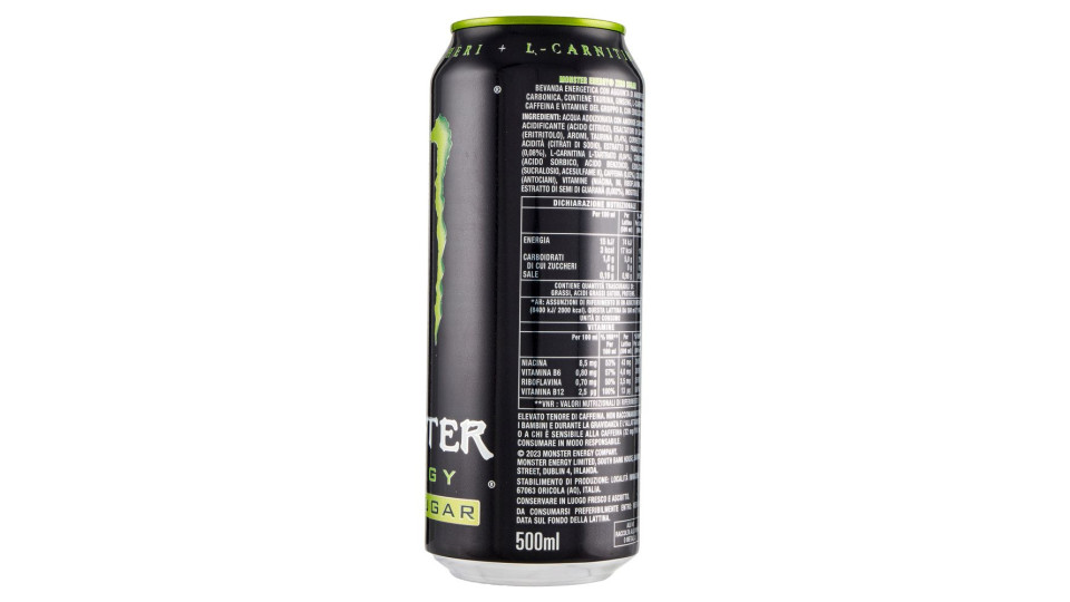 Monster Energy Zero Sugar Can 500 Ml