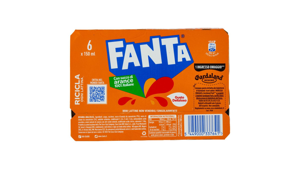 Fanta Orange Minican 6 X 15 Cl