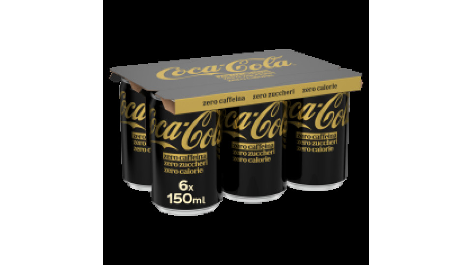 Coca-cola Zero Caffeina Zero Zuccheri Minican 6 X 15cl