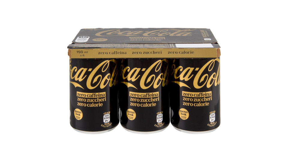 Coca-cola Zero Caffeina Zero Zuccheri Minican 6 X 15cl