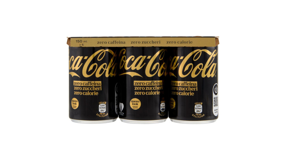 Coca-cola Zero Caffeina Zero Zuccheri Minican 6 X 15cl