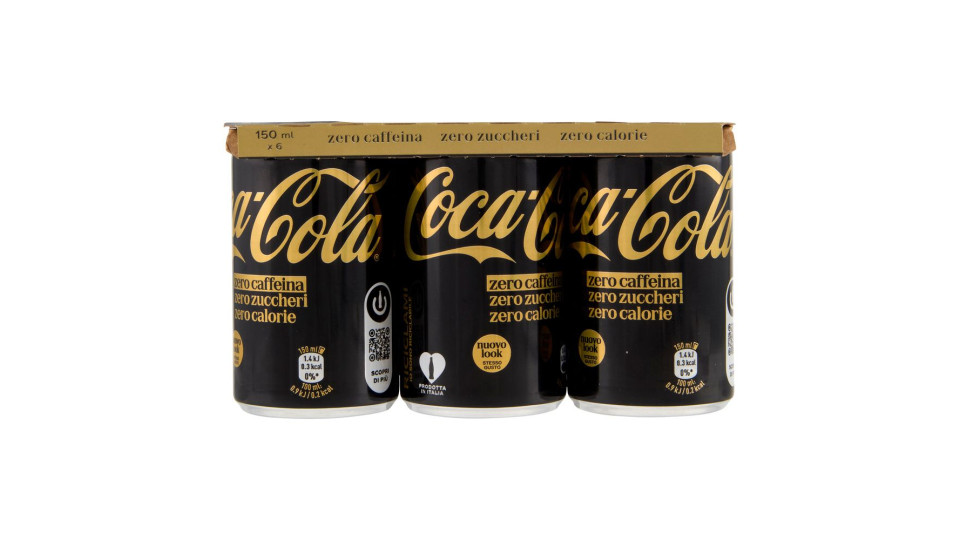 Coca-cola Zero Caffeina Zero Zuccheri Minican 6 X 15cl