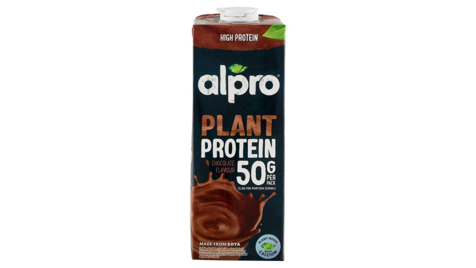 Alpro Protein 50g Bevanda Vegetale Proteica Alla Soia, Senza Lattosio, Gusto Cioccolato, 1l