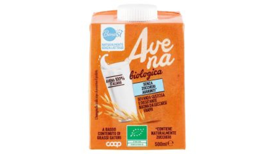 Naturalmente Senza Lattosio Avena Biologica 500 Ml