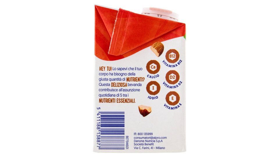 Alpro Senza Zuccheri Mandorla, Bevanda 100% Vegetale, Basso In Grassi, Senza Lattosio, 500ml
