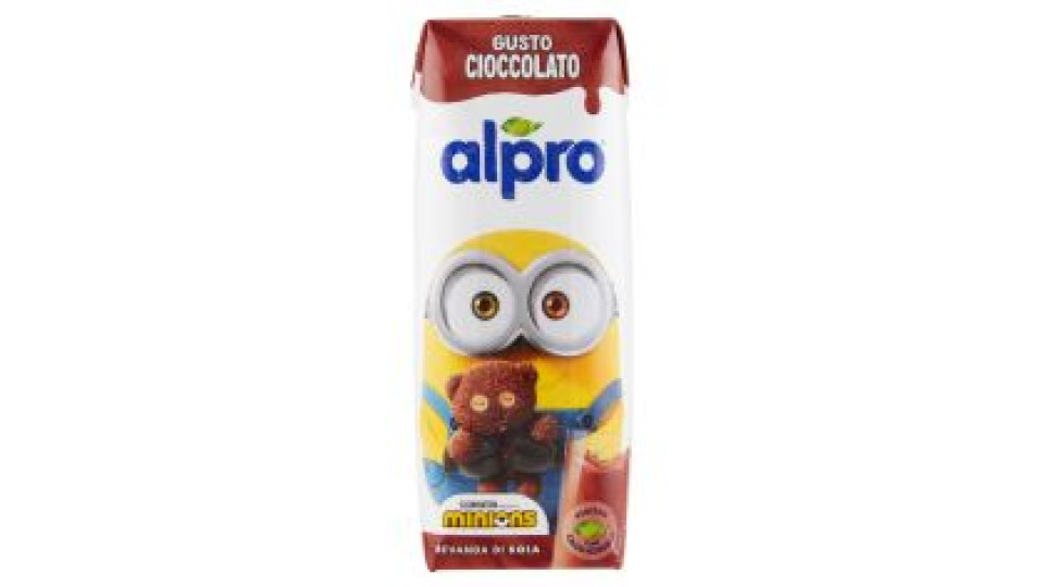Alpro Minions, Bevanda Vegetale, Soia Gusto Cioccolato, No Lattosio, Basso In Grassi Saturi, 250 Ml