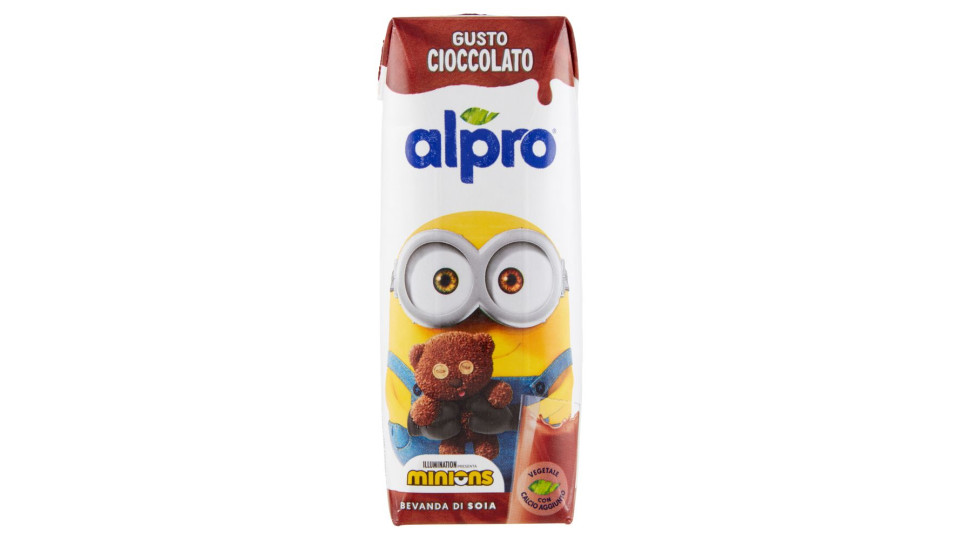 Alpro Minions, Bevanda Vegetale, Soia Gusto Cioccolato, No Lattosio, Basso In Grassi Saturi, 250 Ml