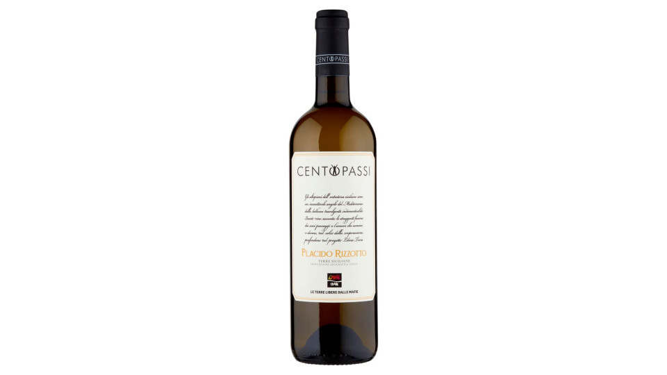 Centopassi Placido Rizzotto Terre Siciliane Igt Bianco 750 Ml