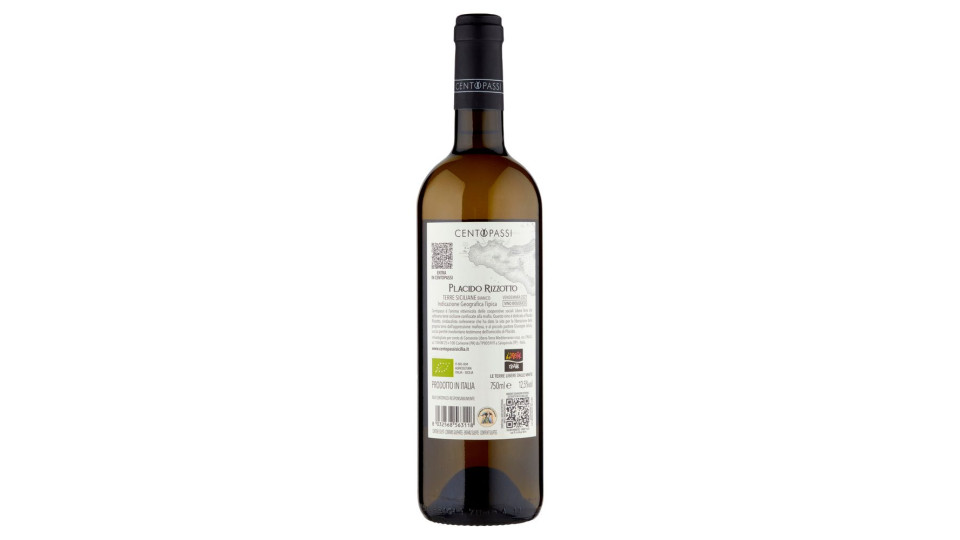 Centopassi Placido Rizzotto Terre Siciliane Igt Bianco 750 Ml