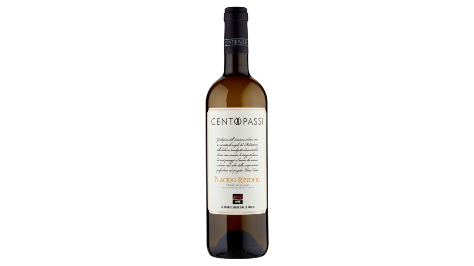 Centopassi Placido Rizzotto Terre Siciliane Igt Bianco 750 Ml