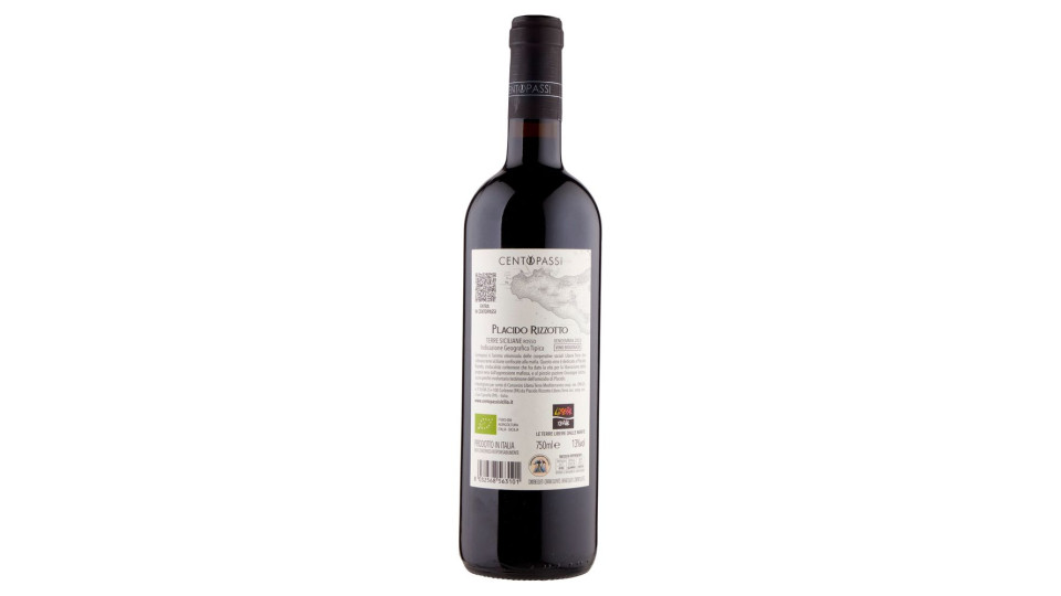Centopassi Placido Rizzotto Terre Siciliane Igt Rosso 750 Ml