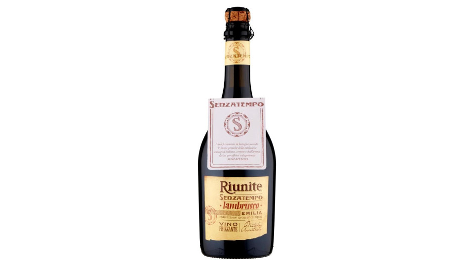 Riunite Senzatempo Lambrusco Emilia Igt Vino Frizzante Metodo Ancestrale 75 Cl