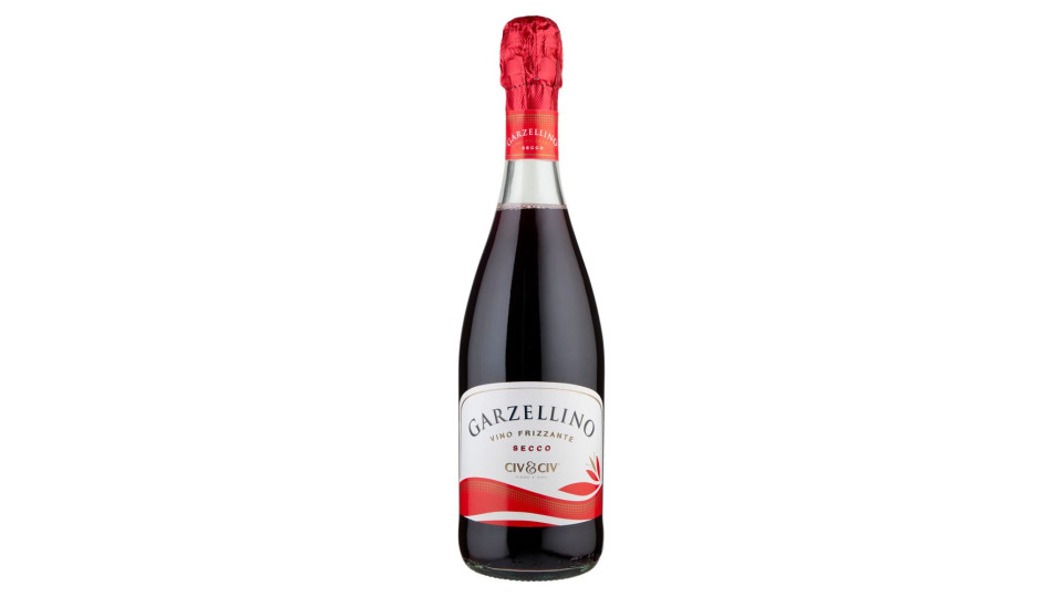 Civ&civ Garzellino Vino Frizzante Secco Rosso Emilia Igt 75 Cl